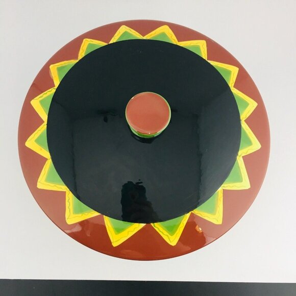 THE MAIN INGREDIENTS Southwestern Chili Peppers Stoneware Large Lid Serving Bowl - Picture 7 of 14